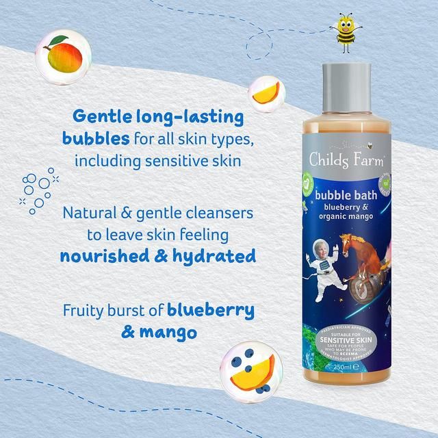 Childs Farm Kids Blueberry & Organic Mango Bubble Bath 250ml
