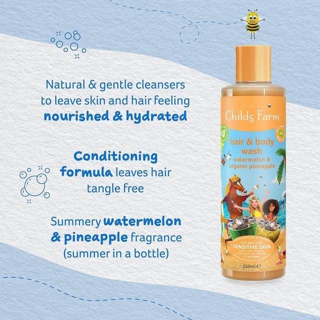 Childs Farm Kids Watermelon & Organic Pineapple Hair & Body Wash    250ml
