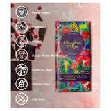 Chocolate and Love Fairtrade Organic Pomegranate 70% Dark Chocolate 80g