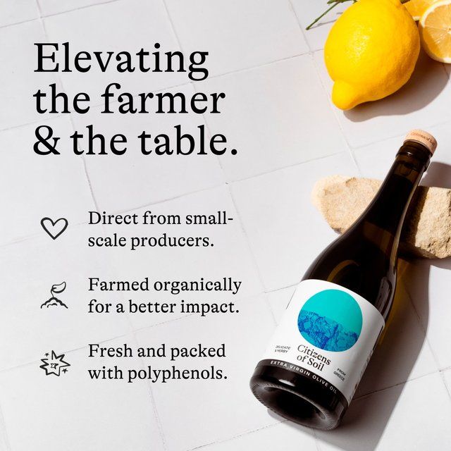 Citizens of Soil Organic Greek Extra Virgin Olive Oil Bottle 500ml