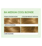 Clairol Natural Instincts Vegan No Ammonia No Parabens Semi-Permanent Hair Dye 8A Medium Cool Blonde 175ml
