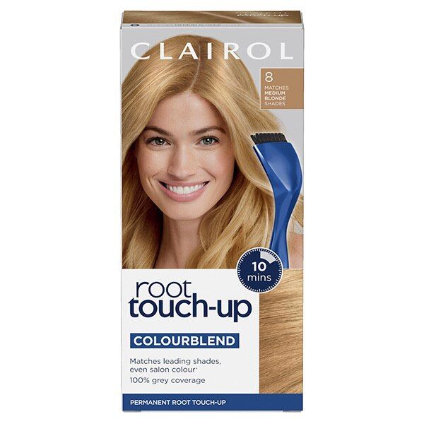 Clairol Root Touch-Up Hair Dye 2 Black 8 Medium Blonde