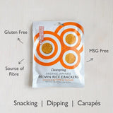 Clearspring Organic Whole Sesame Brown Rice Crackers 40g