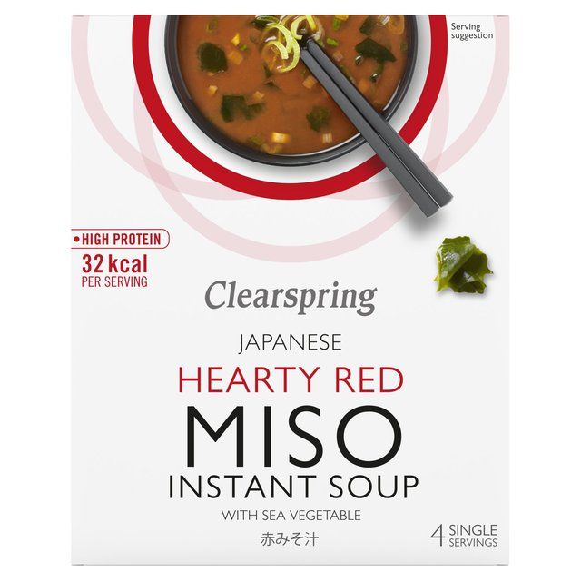 Clearspring Red Miso Soup & Sea Vegetable 4 x 10g