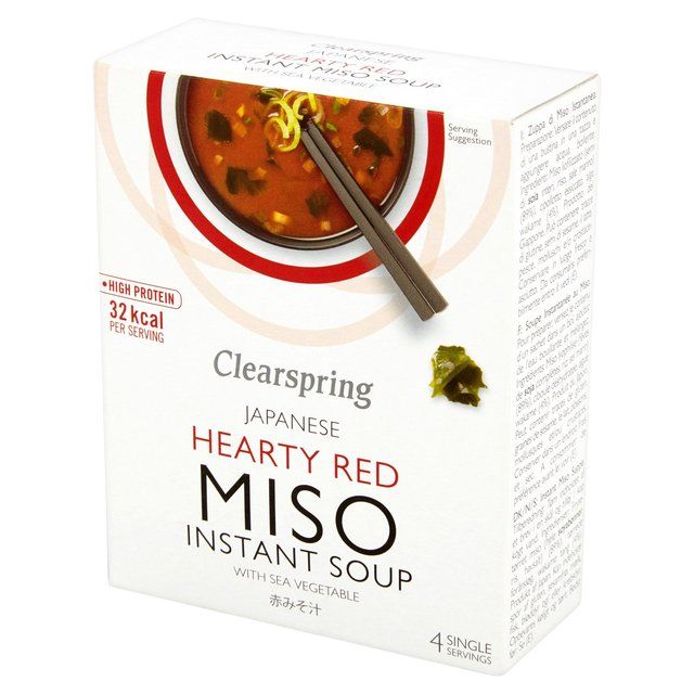 Clearspring Red Miso Soup & Sea Vegetable 4 x 10g