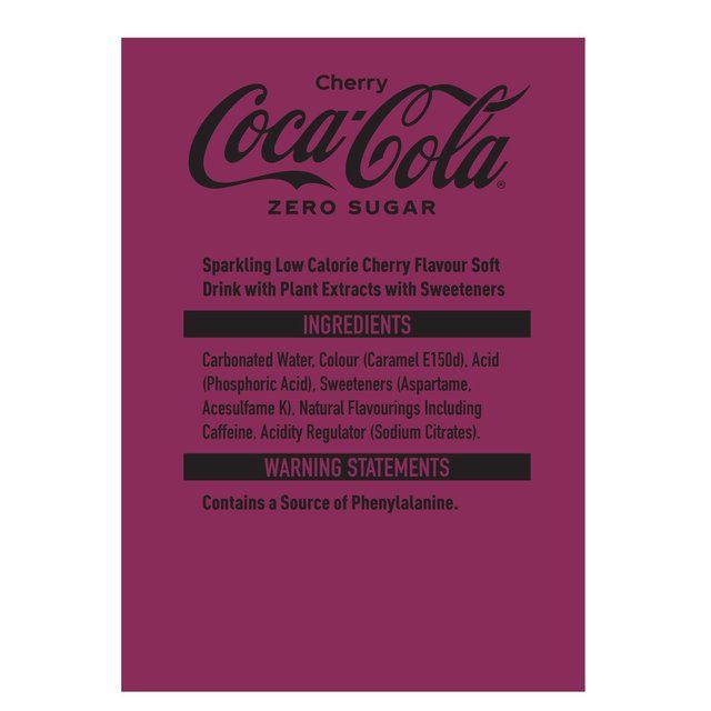 Coca-Cola Zero Cherry 2L
