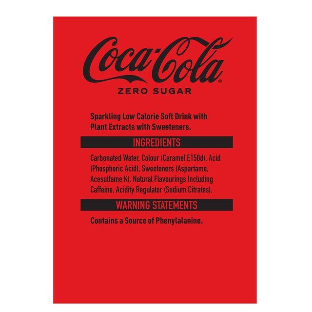 Coca-Cola Zero Sugar 6 x 250ml