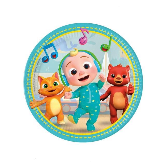 CoComelon 23cm Paper Party Plates 8 per pack