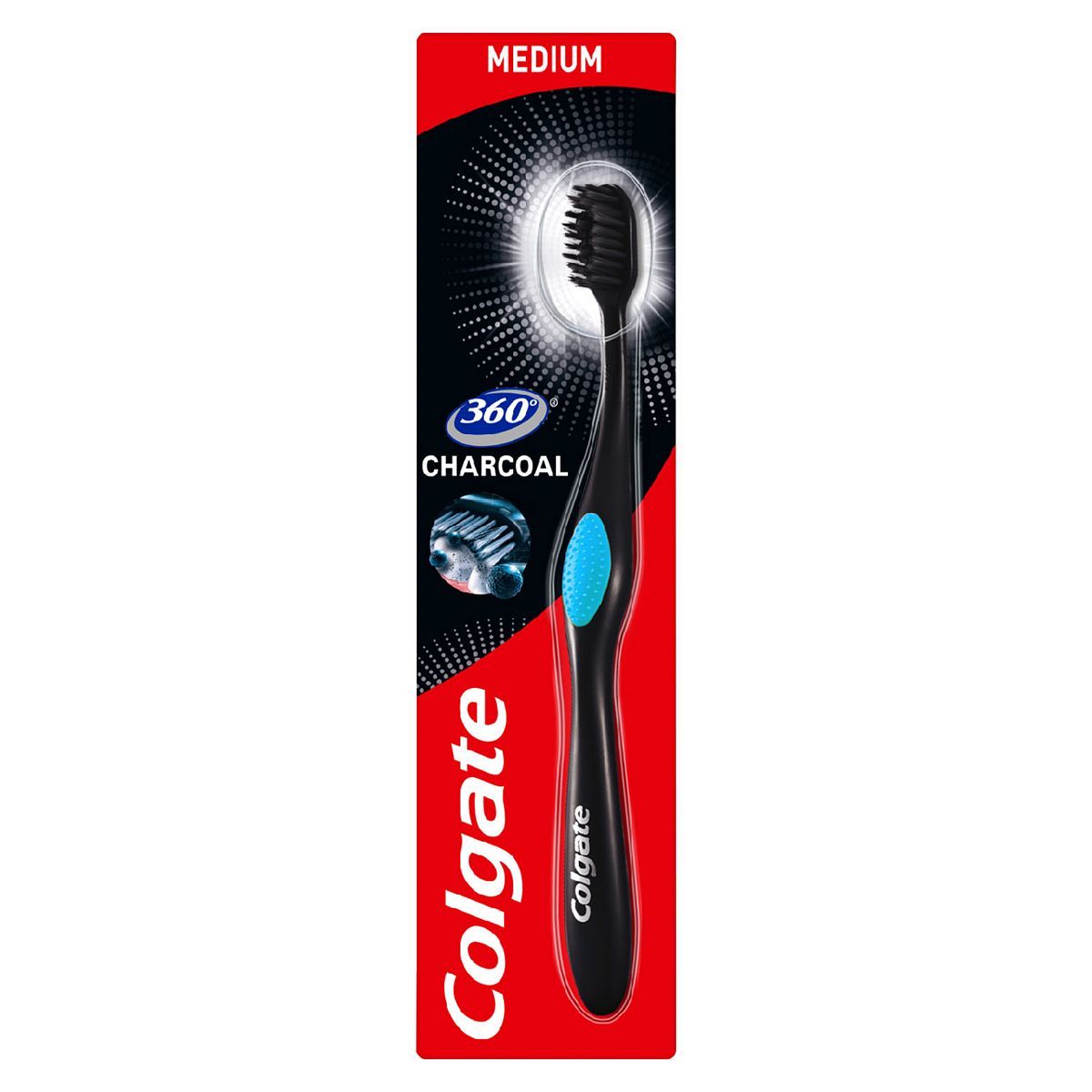 Colgate 360 Deep Clean Black Medium Toothbrush