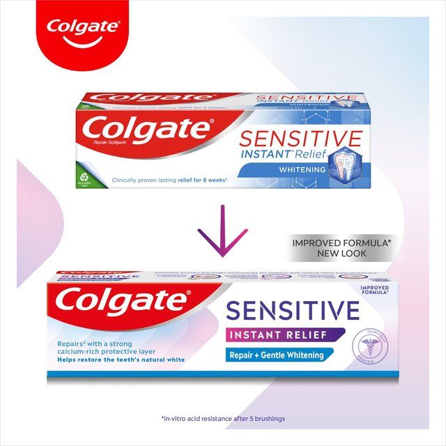 Colgate Sensitive Instant Relief Whitening Toothpaste 75ml