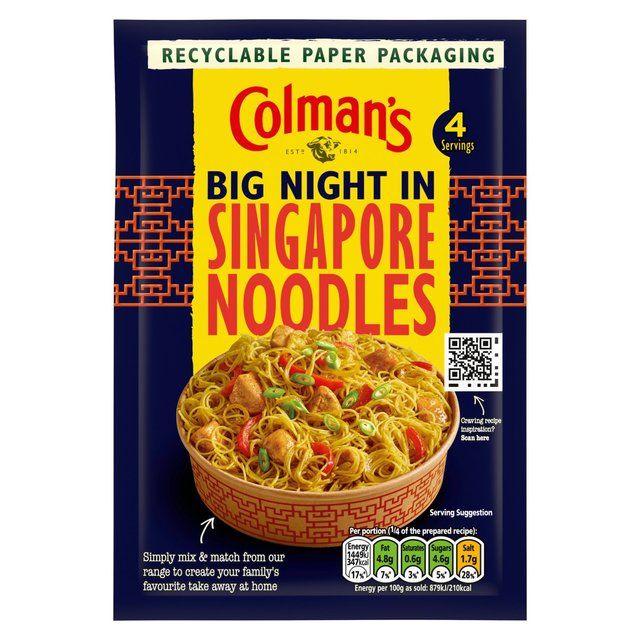 Colman's Big Night In Singapore Noodles Recipe Mix 23g