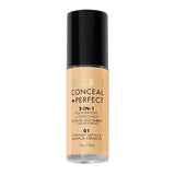 Conceal + Perfect 2 in 1 Foundation 0A1 Alabaster 30ml Creamy Vanilla