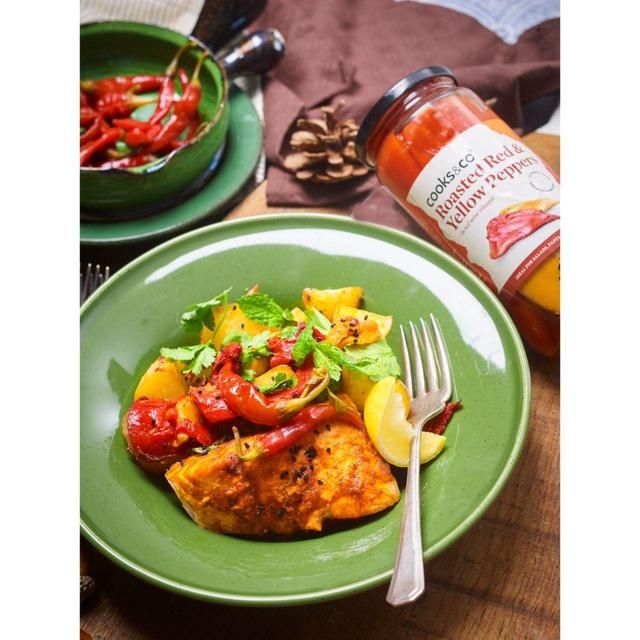 Cooks & Co Roasted Red & Yellow Peppers 460g
