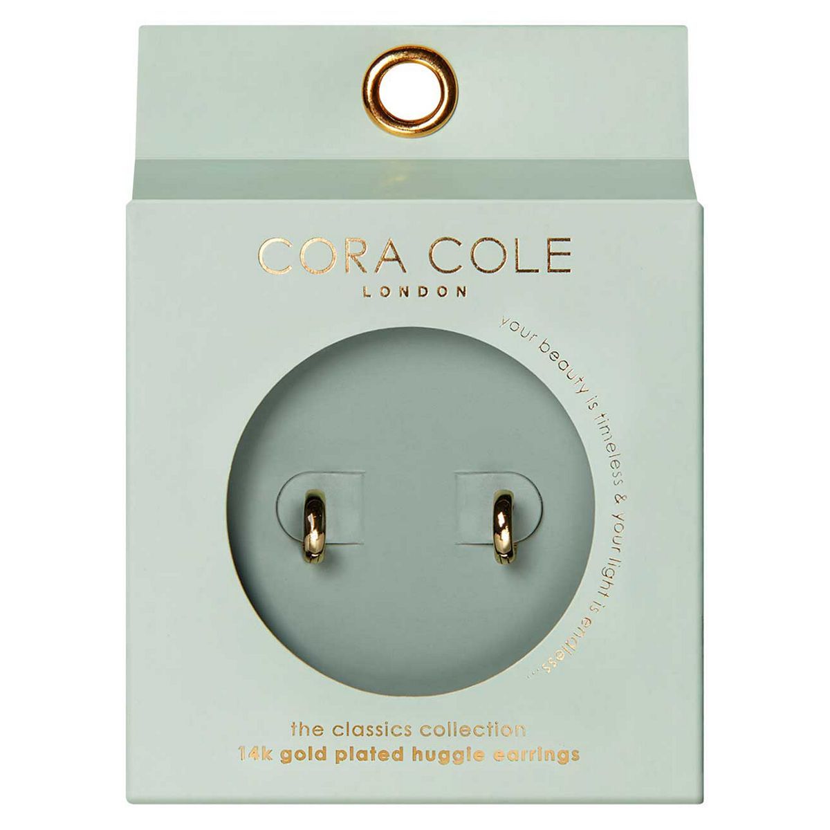 Cora Cole 14k Gold Plated Huggie Earrings