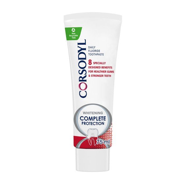 Corsodyl Gum Toothpaste Complete Protection Whitening 75ml