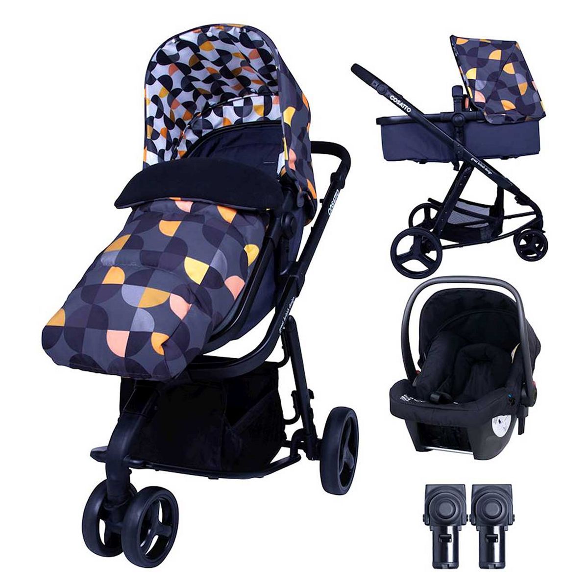 Cosatto Giggle Mix Travel System with Hold Car Seat Bundle Debut