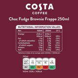 Costa Coffee Frappe Choc Fudge Brownie Iced Coffee 250ml