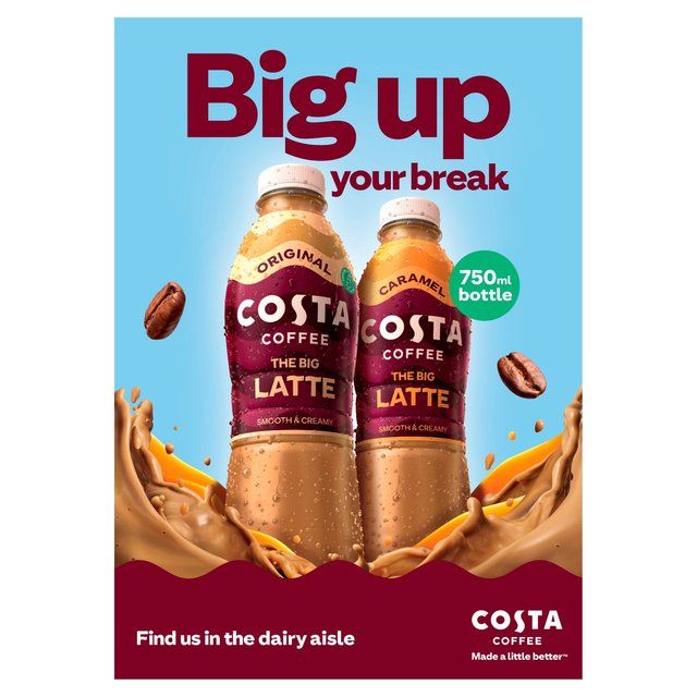 Costa Coffee Latte Iced Coffee 750ml