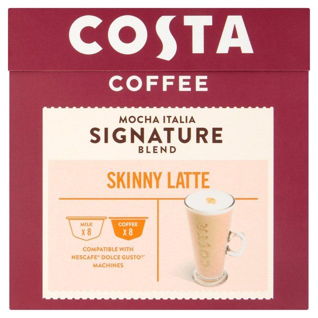 Costa Coffee Nescafe Dolce Gusto Compatible Skinny Latte 10 per pack