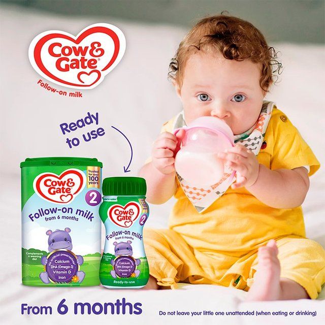 Cow & Gate 2 Follow On Baby Milk Formula Powder 6-12 Months Big Pack 2 x 600g