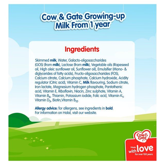 Cow & Gate 3 Toddler Milk Formula Liquid Multipack    15 x 200ml