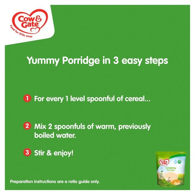 Cow & Gate Creamy Porridge 4-6 mths+   125g