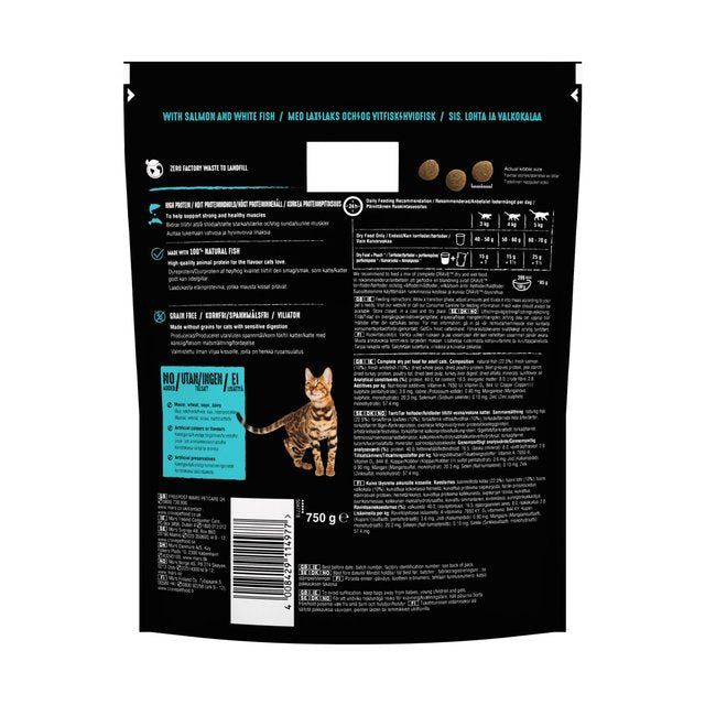 Crave Natural Grain Free Adult Dry Cat Food Salmon & Whitefish    750g
