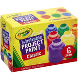Crayola 6 Washable Kids Paint 6 per pack