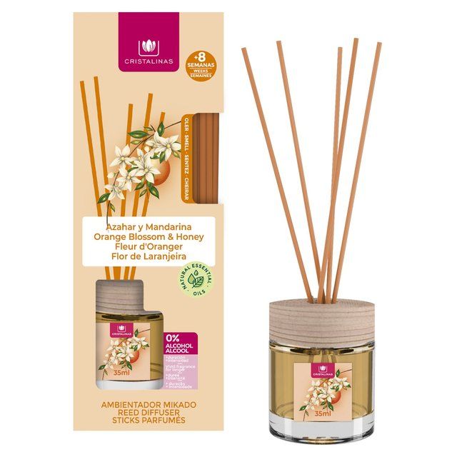 Cristalinas Reed Diffuser Orange Blossom & Honey 35ml