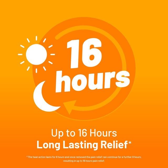 Cura-Heat Heat Patch Pain Relief Neck Direct To Skin 3 per pack