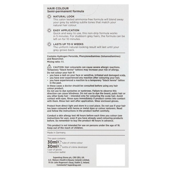 Superdrug Colour For Men Black 2.0 GOODS Superdrug