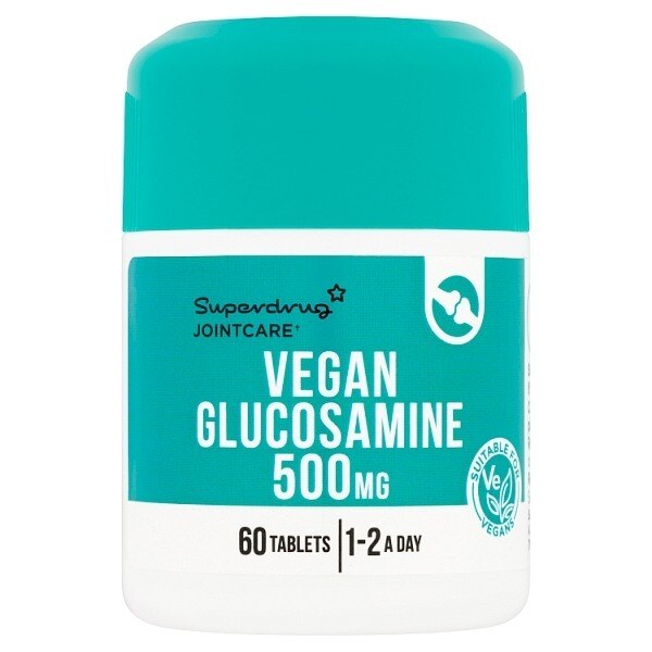 Superdrug Vegetarian Glucosamine Vitamin C 60 Tablets 500mg GOODS Superdrug
