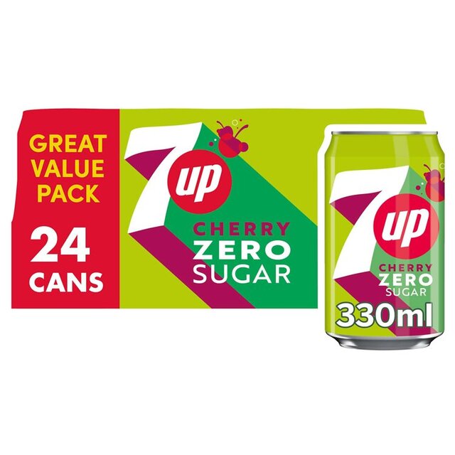 7UP Zero Cherry Lemon and Lime 24 x 330ml - McGrocer