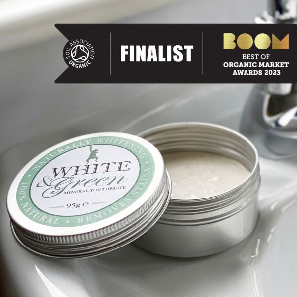 White & Green Mineral Whitening Toothpaste - Cosmos Organic GOODS Superdrug