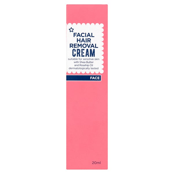 Superdrug Sensitive Facial Hair Removal Cream 20ml GOODS Superdrug