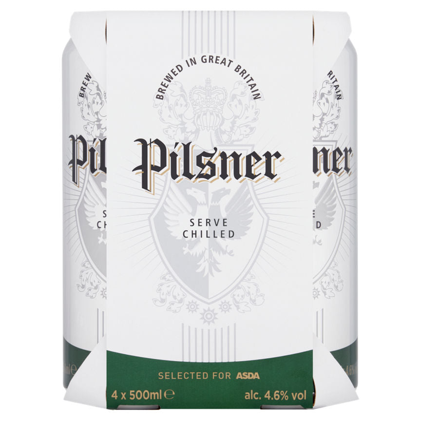 ASDA Pilsner 4 x 500ml - McGrocer