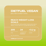 USN Diet Fuel Vegan Meal Replacement Shake Vanilla 880g - 998588