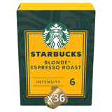 Starbucks by Nespresso Blonde Roast Coffee Pods x36 All coffee Sainsburys