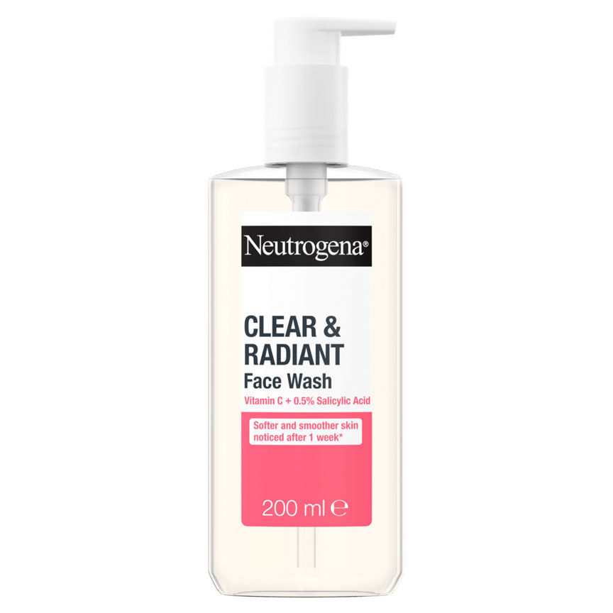 Neutrogena Clear & Radiant Face Wash 200ml - McGrocer