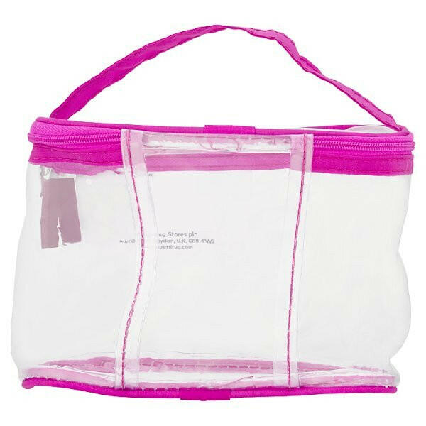 Superdrug Clear PVC Makeup Bag GOODS Superdrug