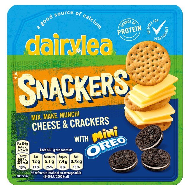 Dairylea Snackers Cheese & Crackers with Mini Oreos   66g