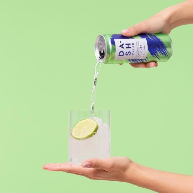 DASH Lime Infused Sparkling Water 4 x 330ml