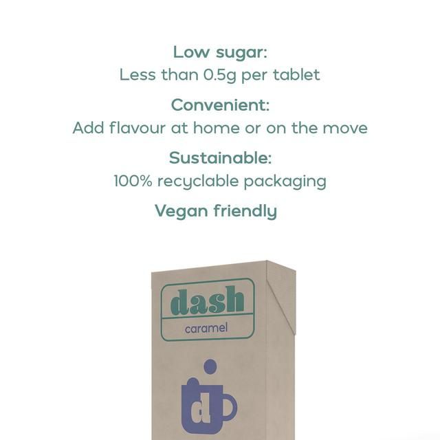 Dash Low Sugar Caramel Flavouring Tablets 30 per pack