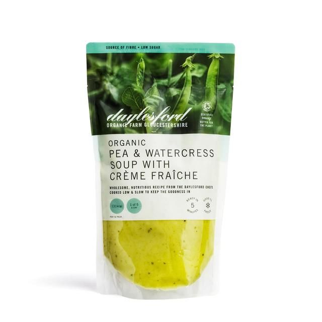 Daylesford Organic Pea & Watercress Soup with Creme Fraiche 500ml