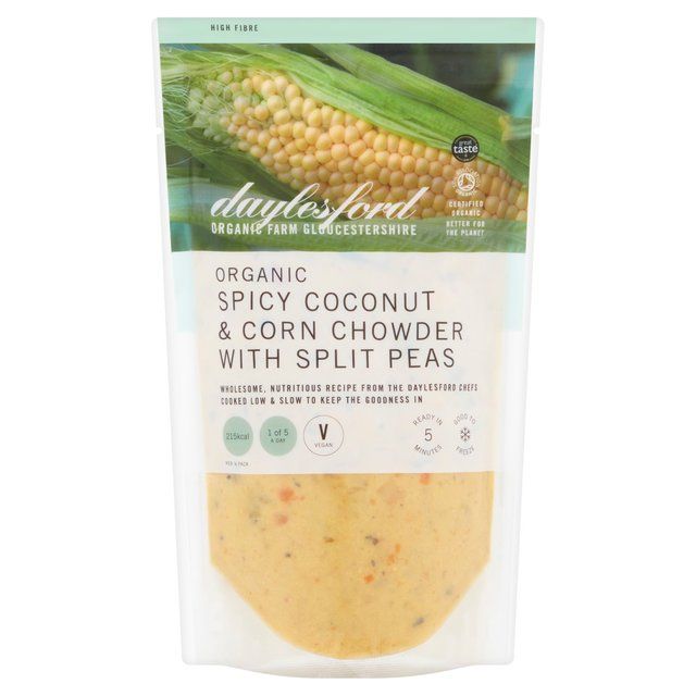 Daylesford Organic Spicy Coconut & Corn Chowder with Split Peas 500ml