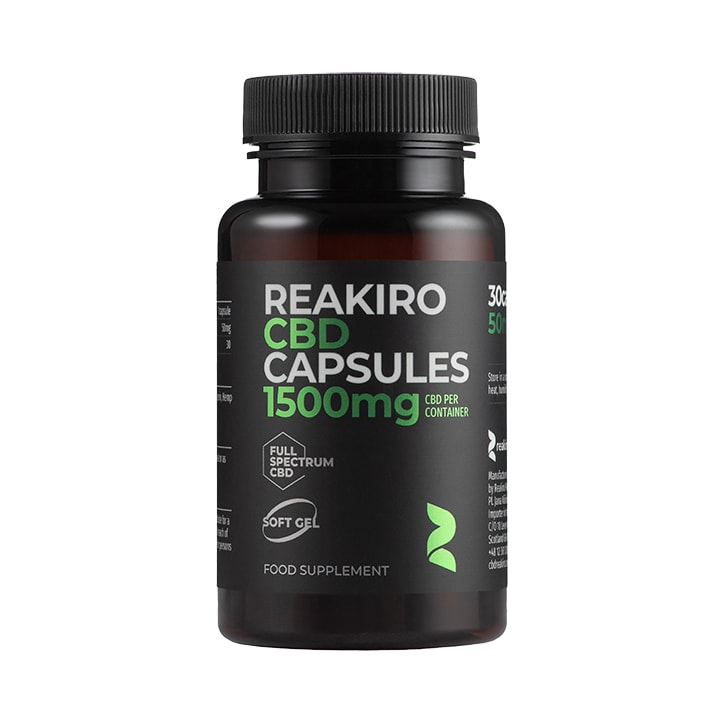 Reakiro CBD Gel 15mg 30 Capsules - 998731