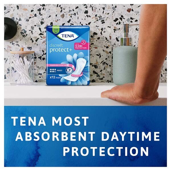 TENA Discreet Protect+ Maxi incontinence Pads 6 pack GOODS Superdrug