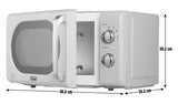 De'Longhi Argento Flora 800W Standard Microwave - Sage Green