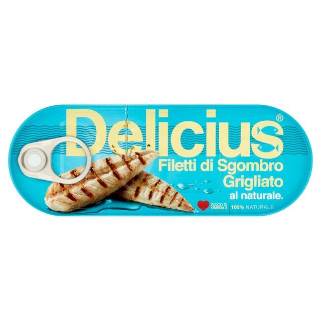 Delicius Grilled Mackerel Fillets in Brine 110g