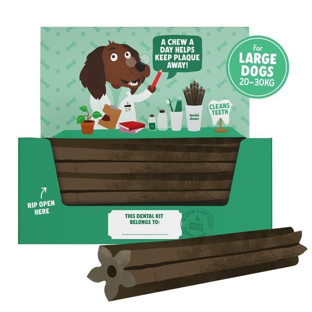 Denzel's Daily Dentals Large Dog Peanut Butter Peppermint & Parsley 28 x 30g